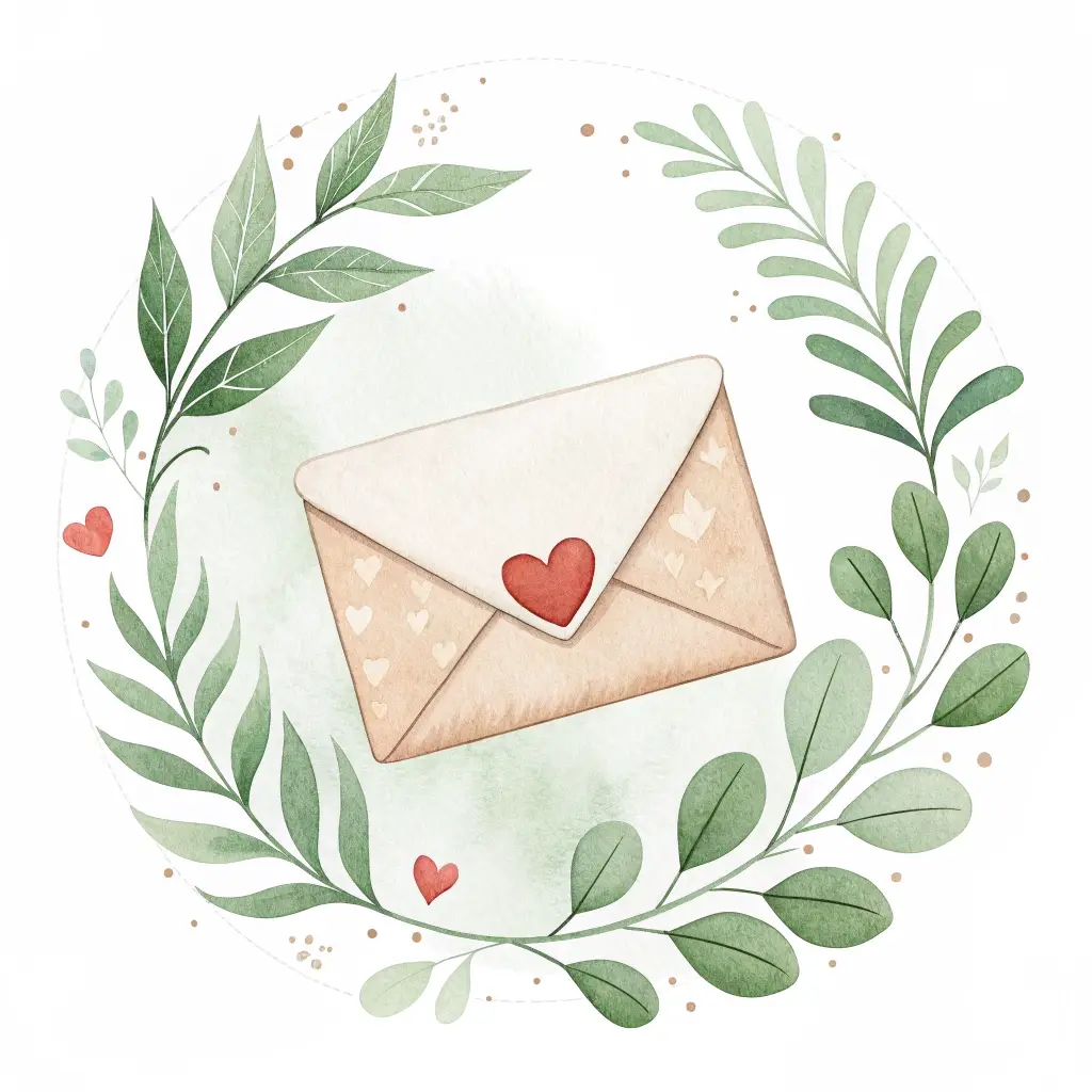 Watercolor icon representing Email Marketing