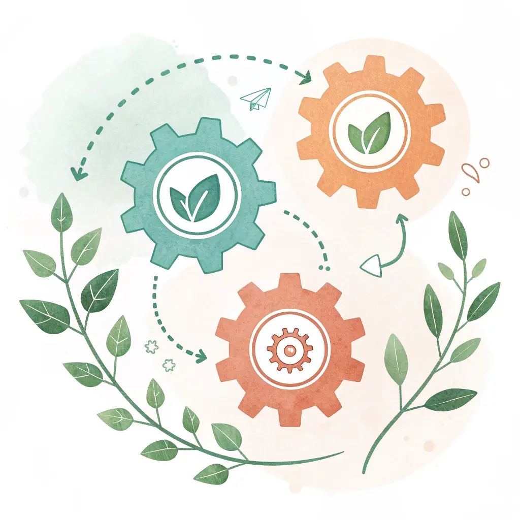 Watercolor icon representing Lead Automation